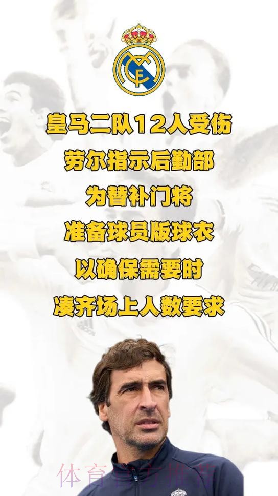 马卡：皇马二队遭遇伤病潮　最近少了12名球员